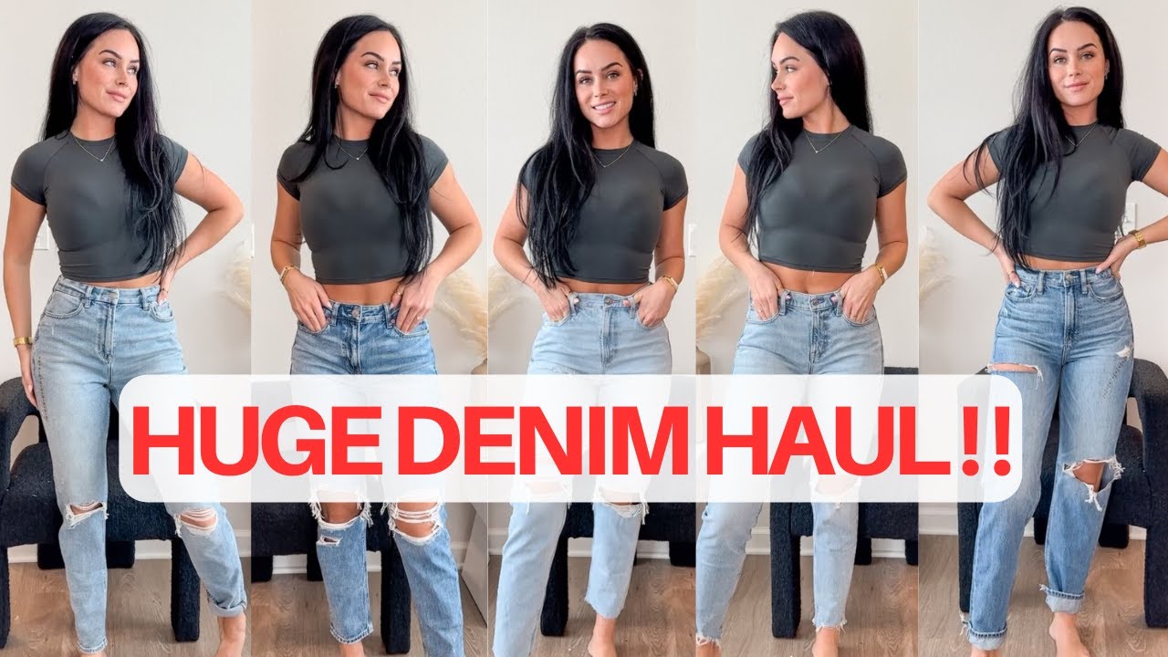 American Eagle Denim Haul | Try On | BRUTALLY Honest Review
