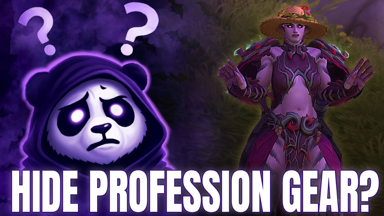 Show or hide profession gear | Silvermoon City