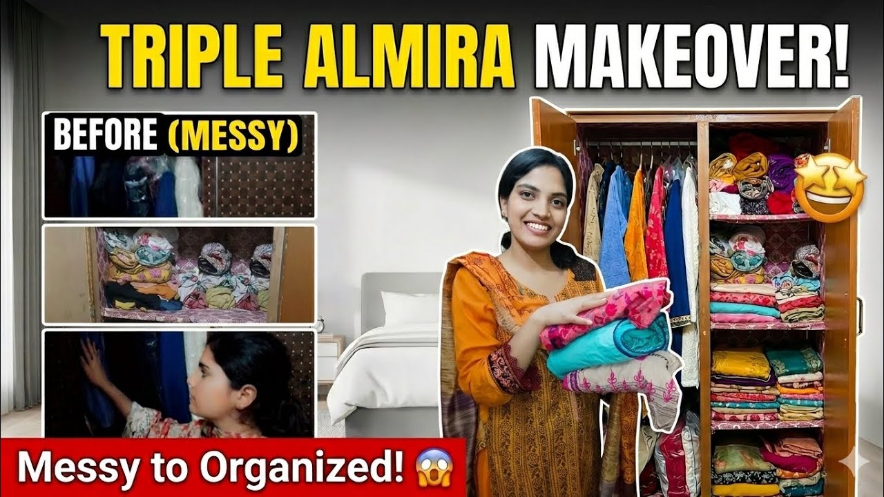 Home Almira Makeover! 👗✨ Messy to Organized (Step-by-Step)