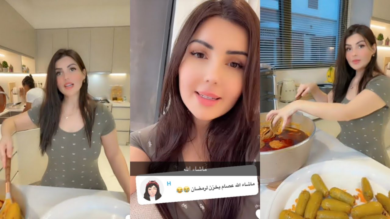 نور وعصام 🔥 نوشه جهزت أطيب جاط محاشي بيشهي ياسلام 