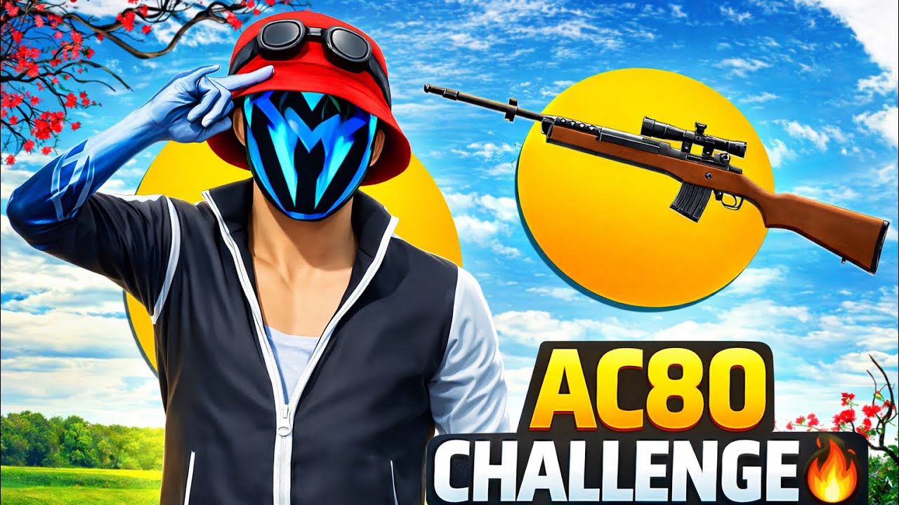 Only *AC80* Challenge in BR Ranked 🔥 | Garena Free Fire Gameplay