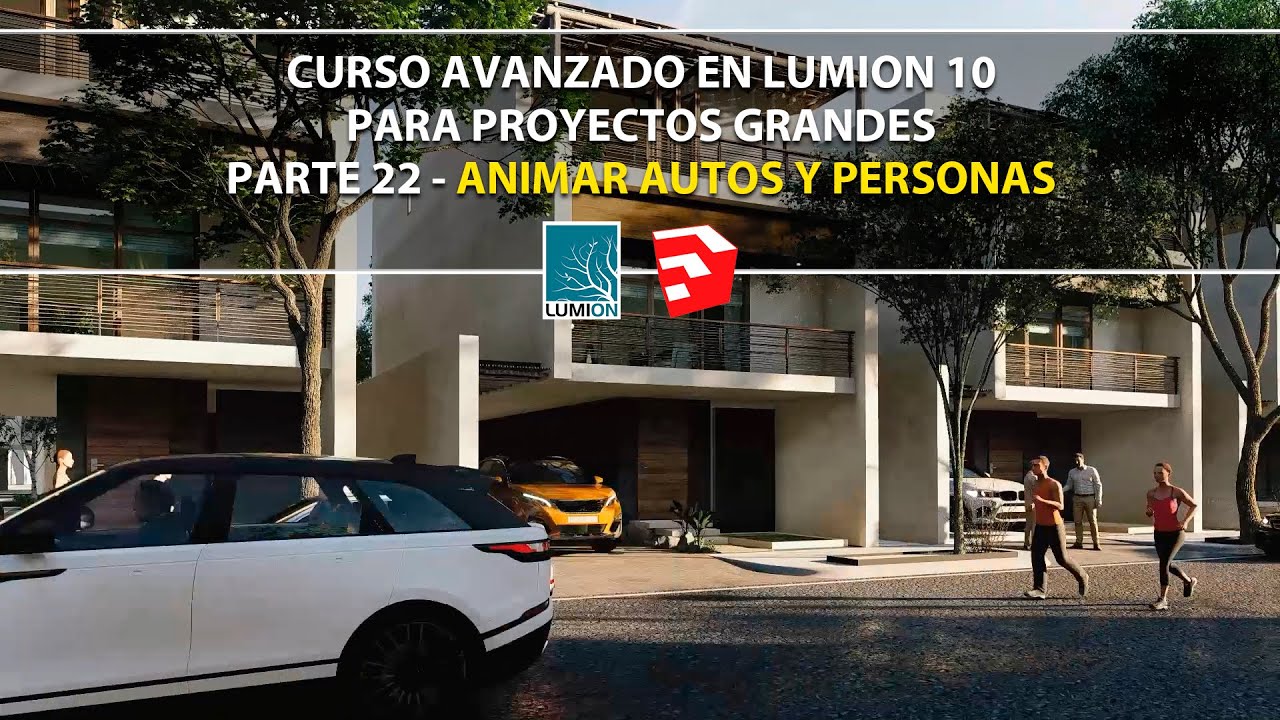 ANIMAR AUTOS Y PERSONAS EN LUMION 10 | LUMION 10.3 SEGUNDA PARTE