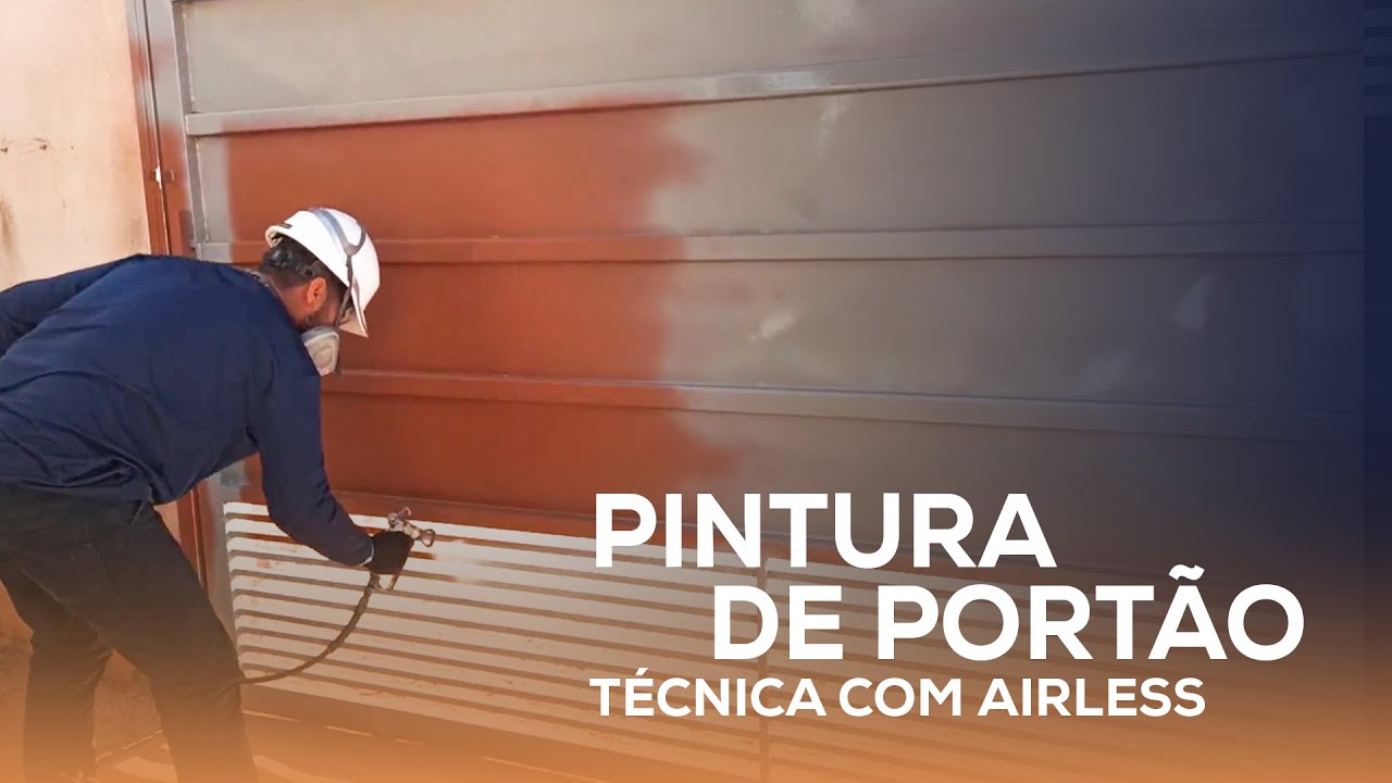 Como pintar portão com airless passo a passo