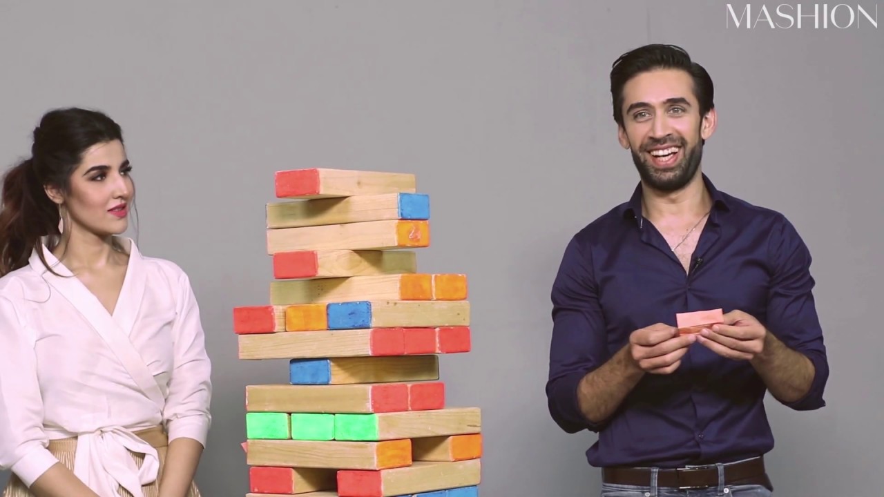 Hareem Farooq and Ali Rehman Play A Game Of Truth Or Dare Jenga | Mashion | Heer Maan Ja