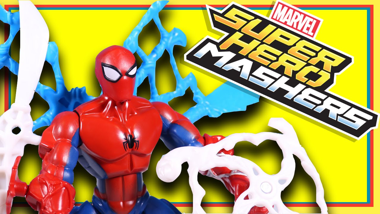 Marvel Super Hero Mashers SpiderMan - Sabertooth Mash Up Action Masher by Hasbro
