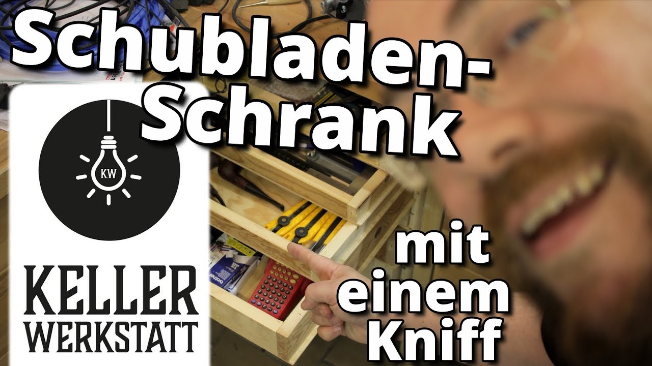 Schubladen für die Werkbank mit einem Kniff|schnell und einfach|Kellerwerkstatt