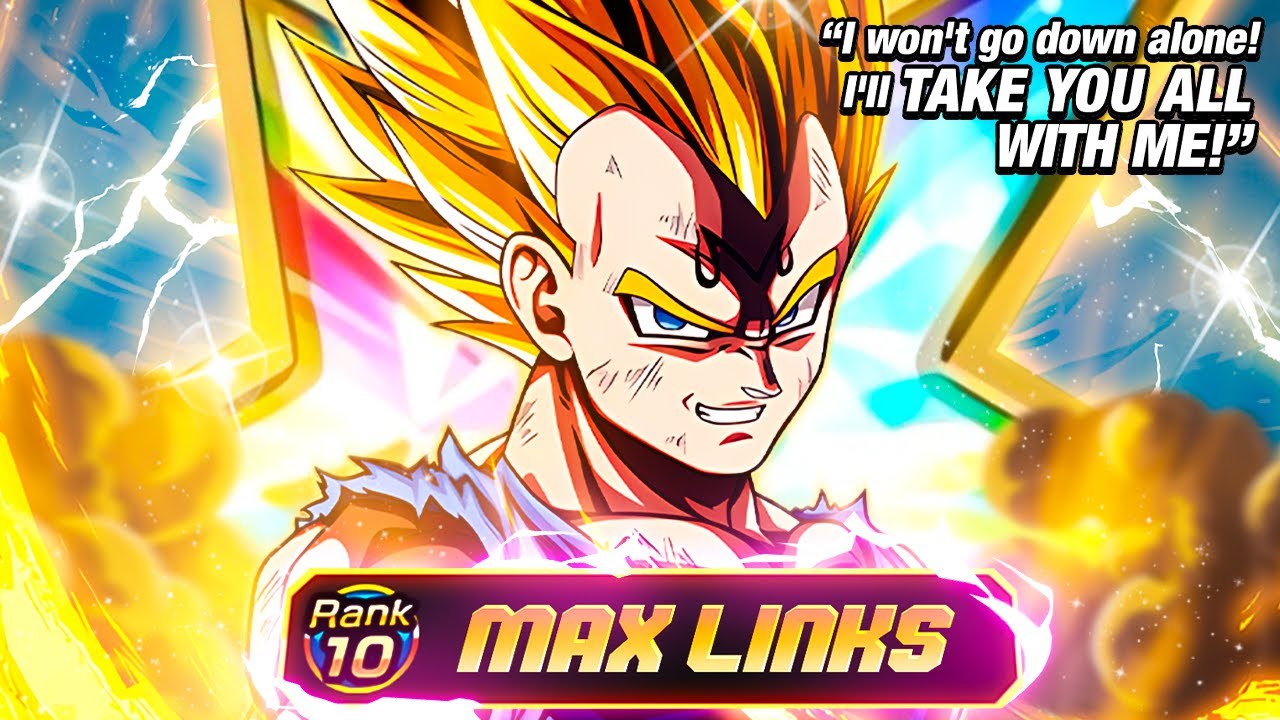 INSANE ATTACK WTF!!! LR AGL Majin Vegeta Super EZA 100% Max Links First Look | DBZ Dokkan Battle