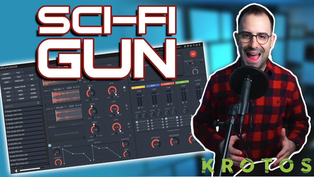 Sci-Fi Gun Sound Design Using Weaponiser by Krotos Audio