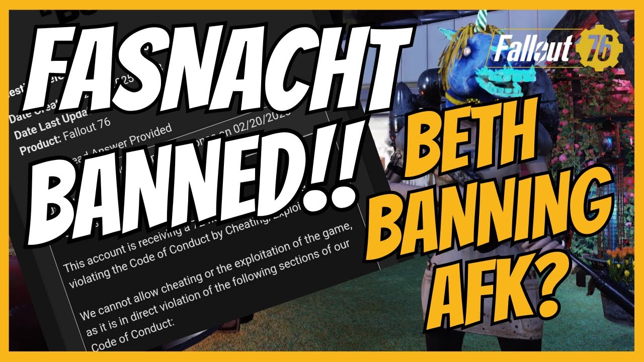 How I Got Banned AFK at Fasnacht 2025 | Fallout76