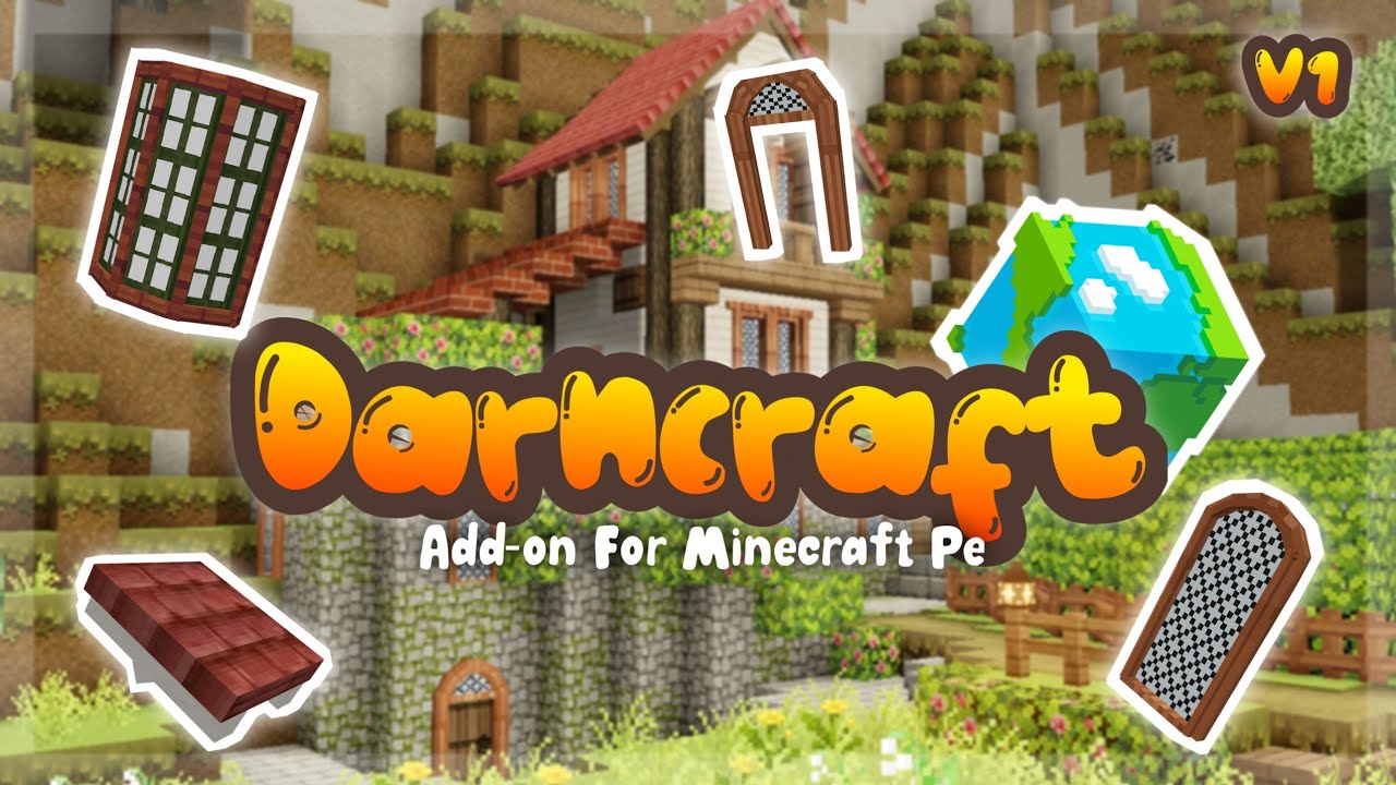 🌲Minecraft |Darncraft Cottagecore Add-on For Minecraft Pe Aesthetic Building Addon🌲