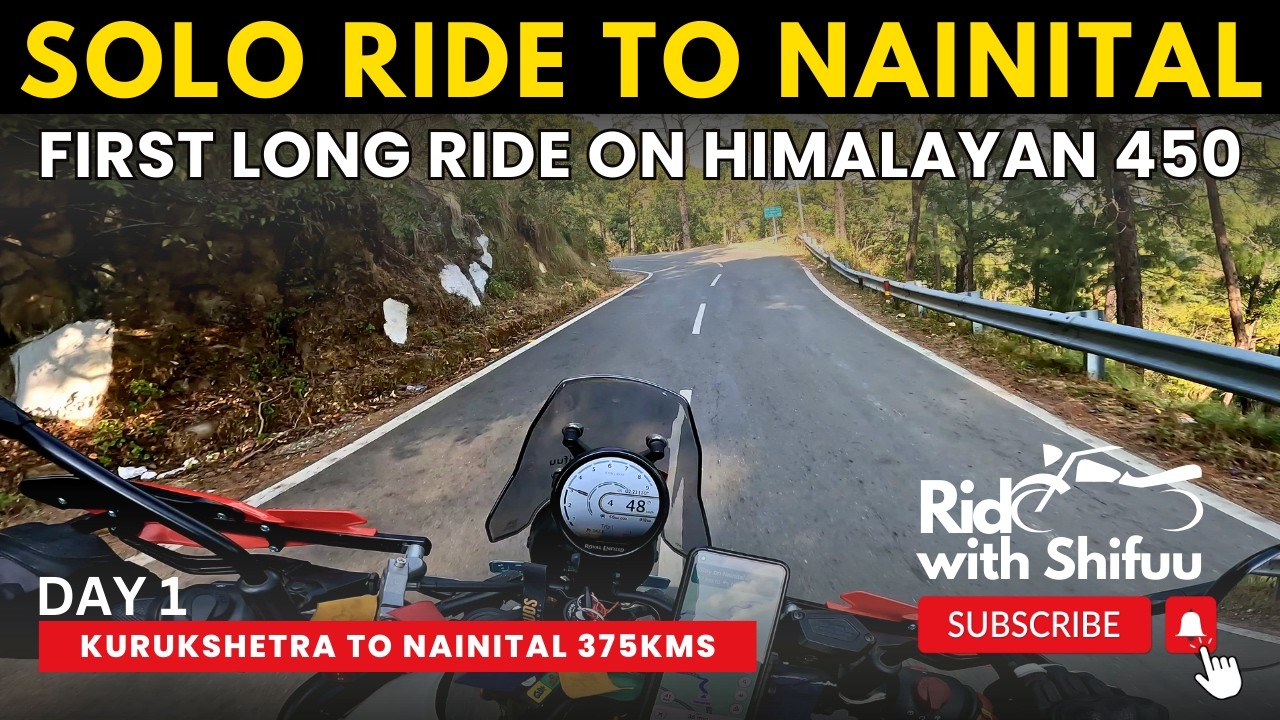 Solo Winter Ride to Nainital | Day 1 | Solo Ride on Himalayan 450