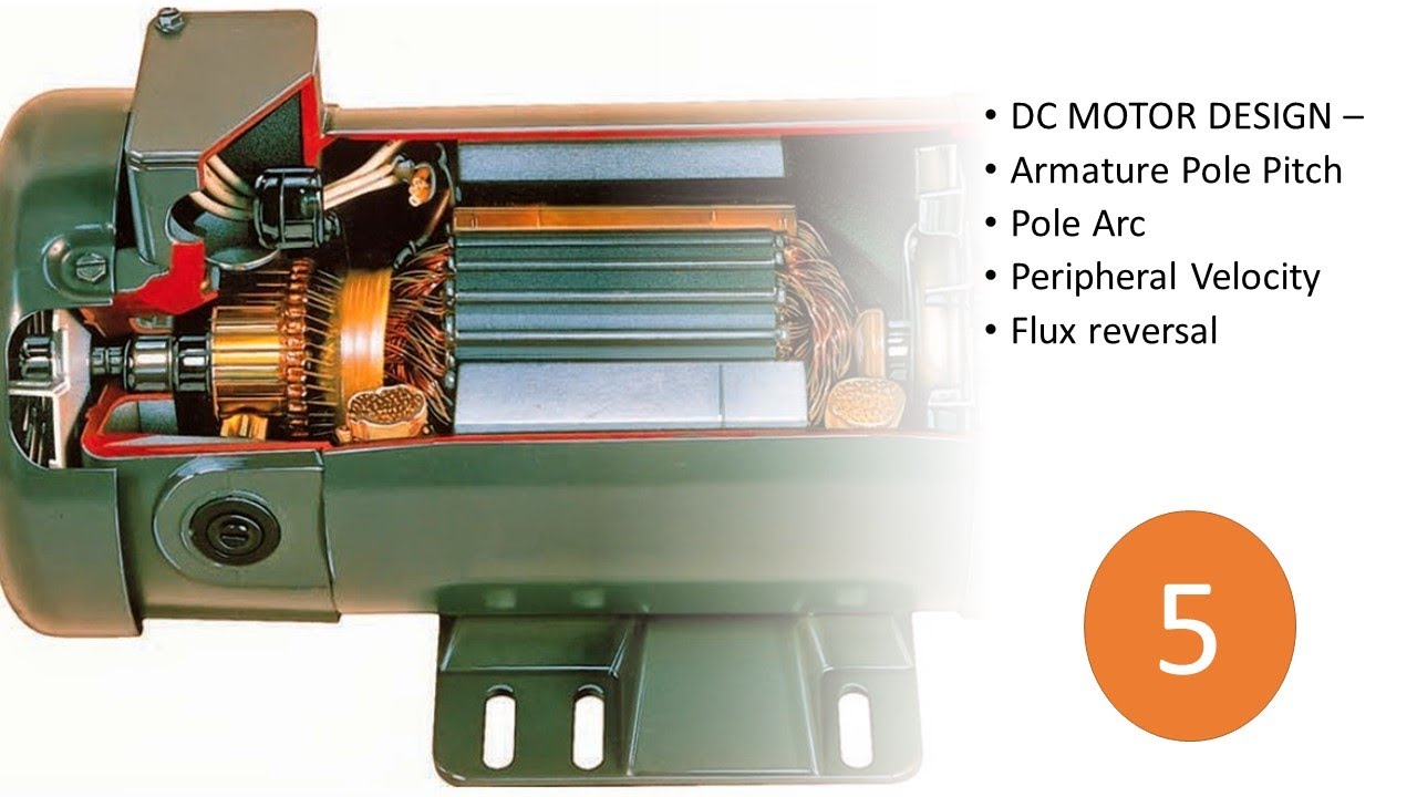 Part5: Armature Pole Pitch, Pole Arc, Peripheral Velocity, Frequency reversal-Design-75kw,240V Motor