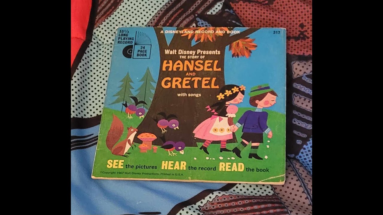 эпизод 556 Disney Гензель и Гретель 1967 года книга на запись