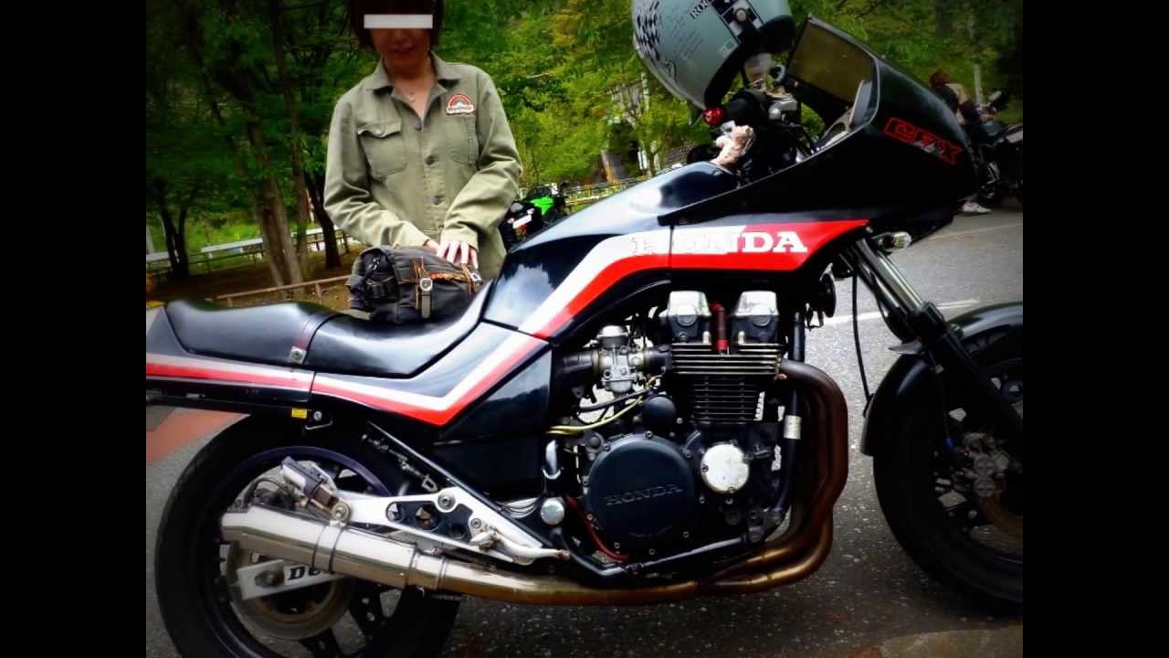 May 2013 Honda CBX750 & Woman rider in Japan