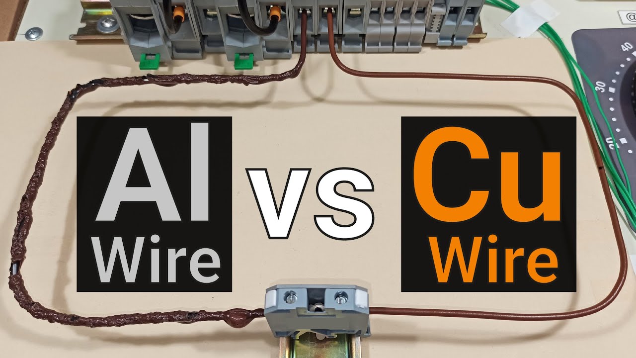 Aluminium vs copper wire 2,5mm2 16 25A Crash Test