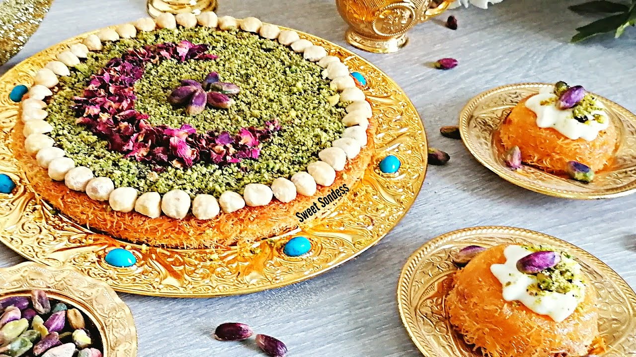 أسهل و ابسط طريقة لعمل كنافة بالقشطة و البنة عالمية 🥰