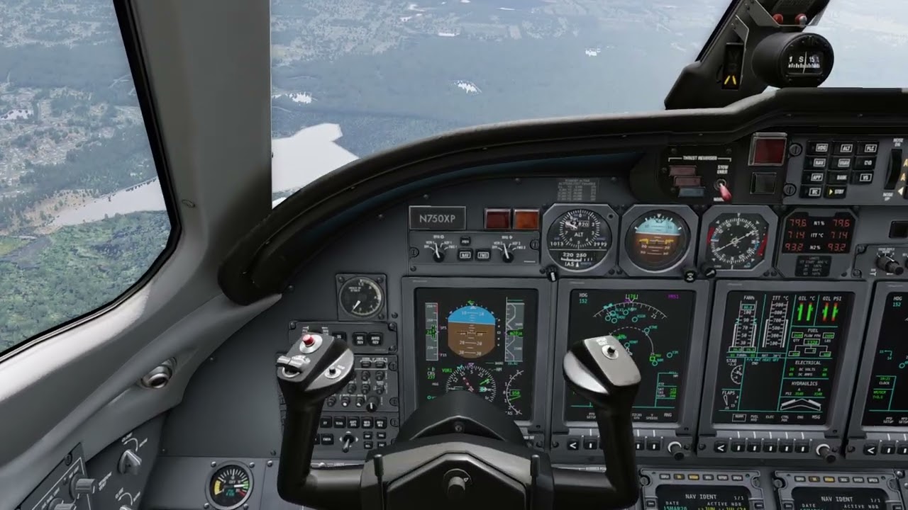 How to land Cessna Citation X in X-Plane 12