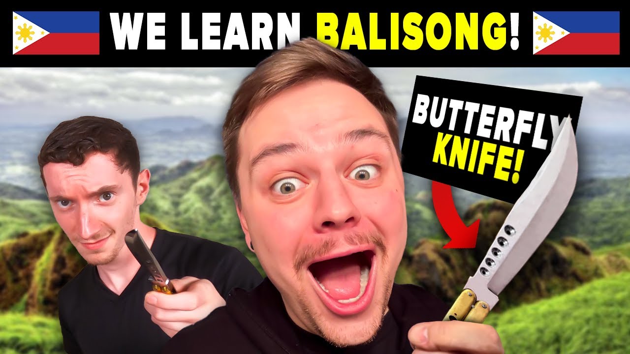 Foreigners Learn BALISONG in The Philippines! @Ryan Hale