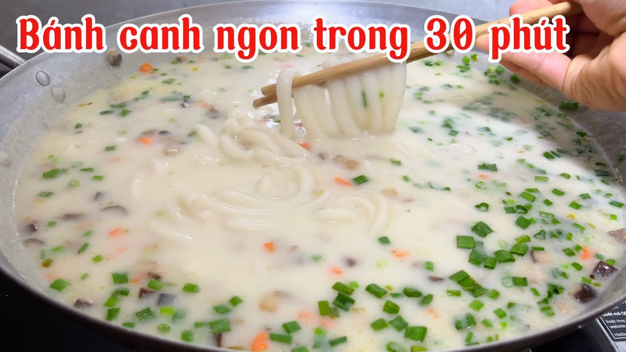BÁNH CANH NƯỚC CỐT DỪA BỘT GẠO CHAY(của người miền Tây siêu ngon)￼