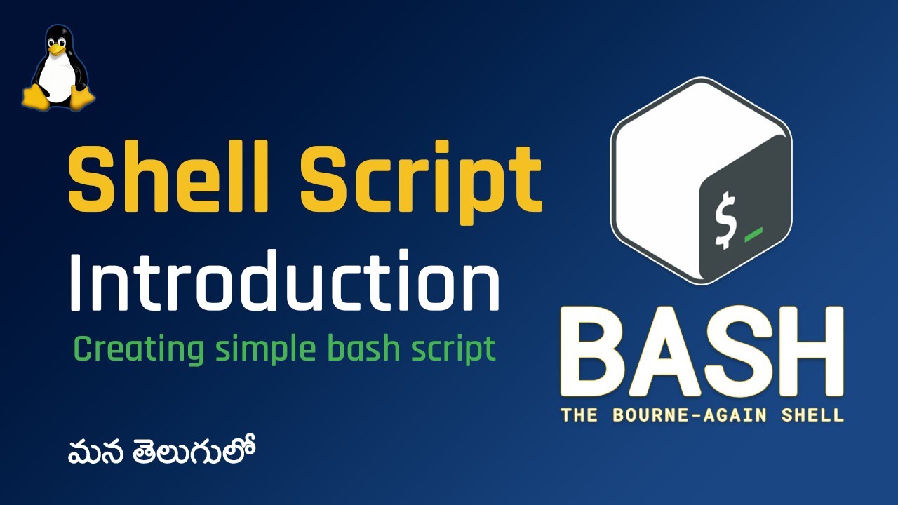 Shell Scripting in Telugu Introduction | Sample Bash Script to Display System Information