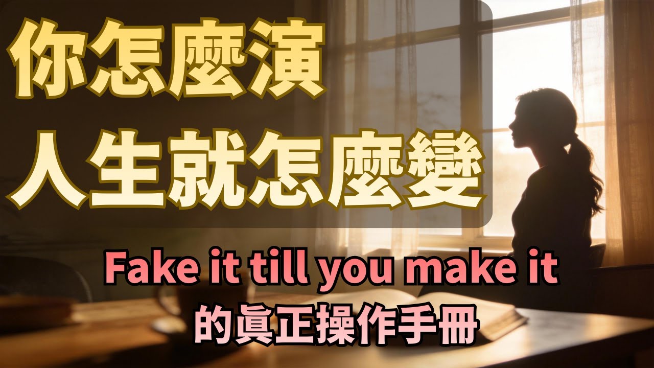【成長思維】如何成為你想成為的人？Fake it till you make it 的真正操作手冊。