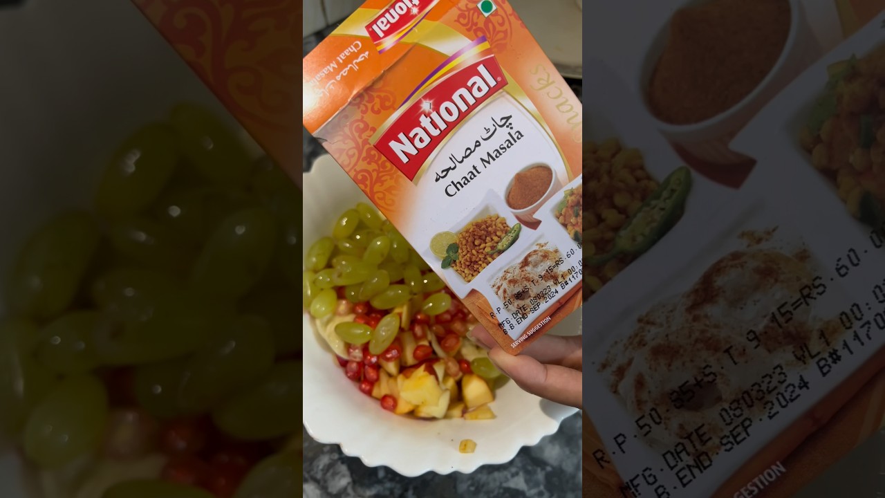 Cream Fruit Chaat Recipe | A Must -Try Dessert for Chaat lovers!&rdquo;#fruits #chaat #youtubeshorts