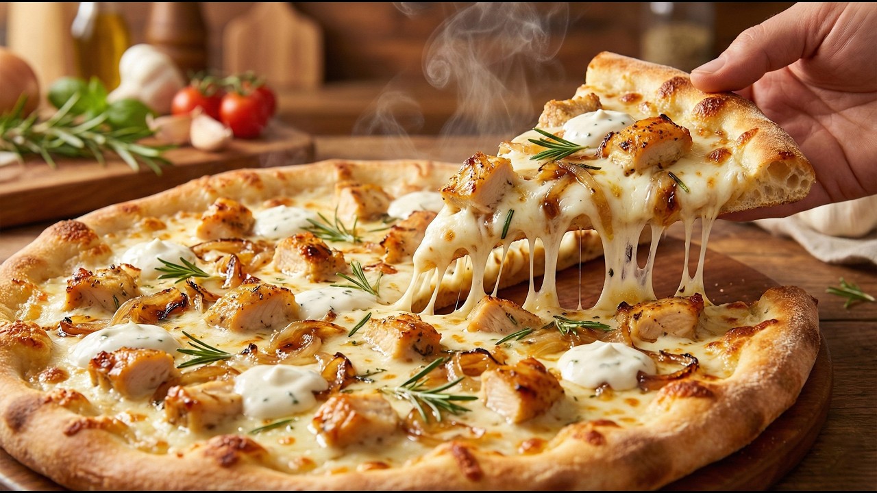 Svekrva mislila da sam UNIŠTILA pizzu... a onda je probala! 🤯 (Bijela Pizza Recept)