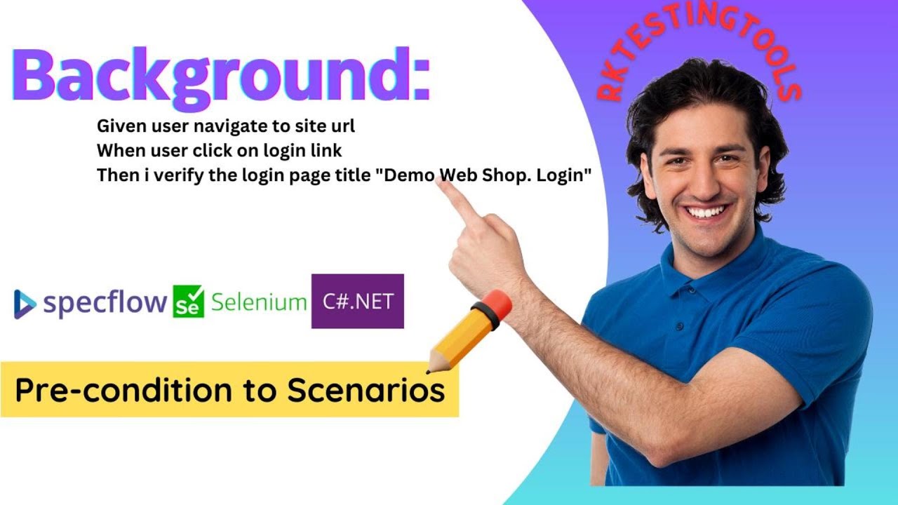 #4 SpecFlow .NET | Background | Selenium WebDriver | CSharp