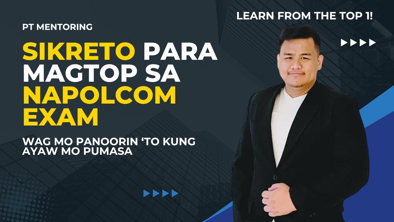 MGA SIKRETO PARA MAGTOP SA NAPOLCOM EXAM