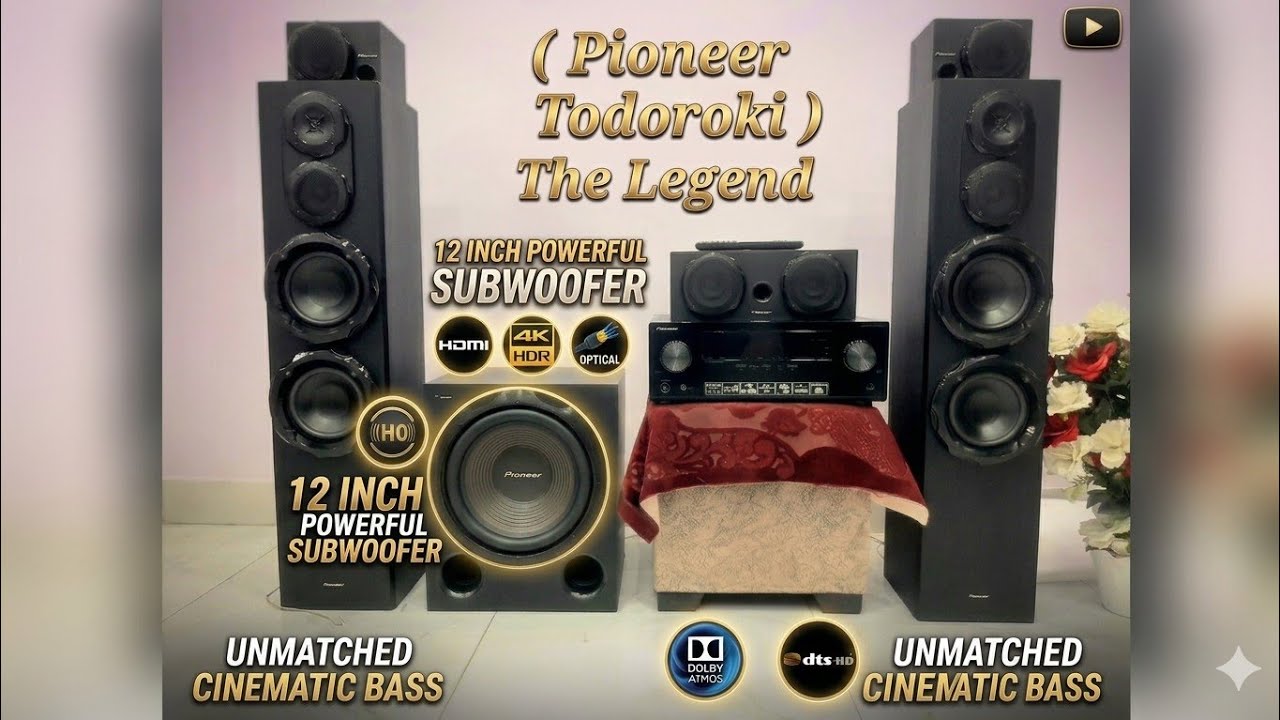 Pioneer Todoroki 5.1 Home Theatre Powerfull 12 