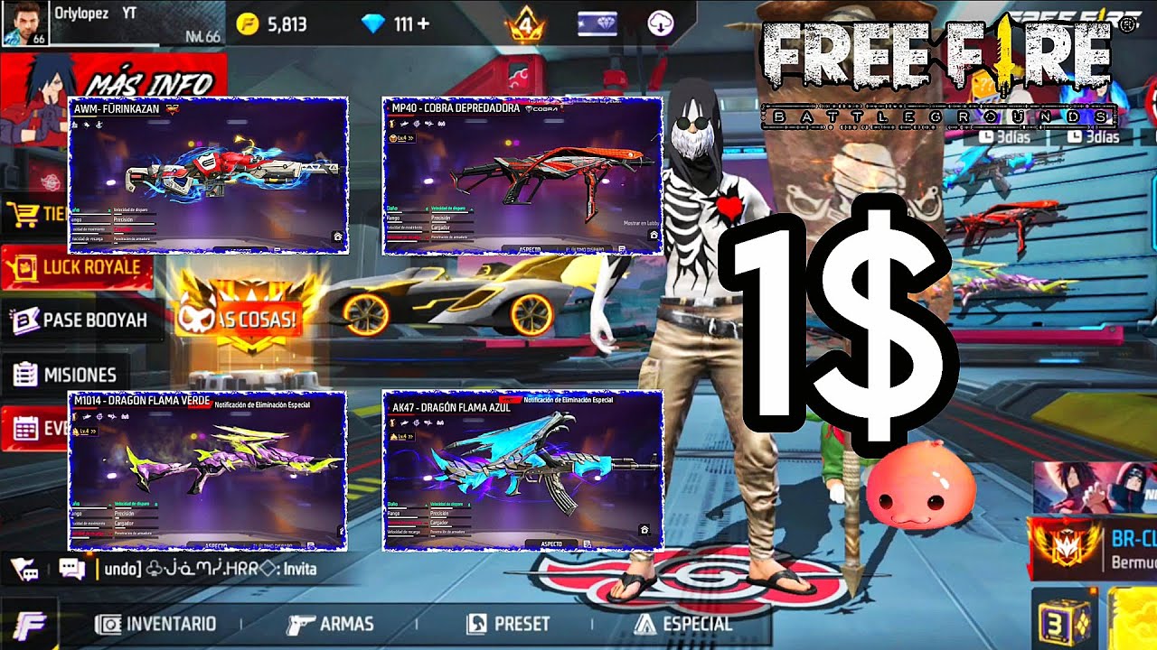 COMPRÉ UNA CUENTA A 1$(me llevé una gran sorpresa😱)#freefire #videoviral #diamantes #garenafreefire 