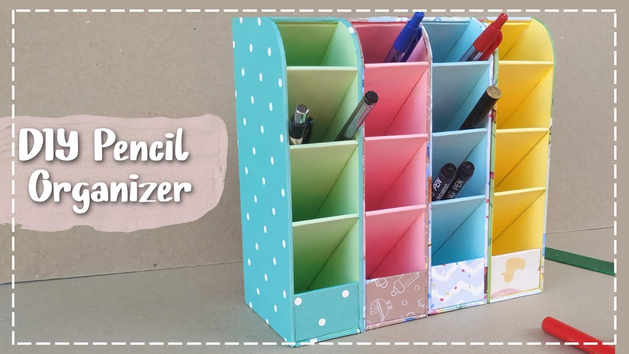 Membuat Rak Pensil Bersusun - DIY Pencil Organizer