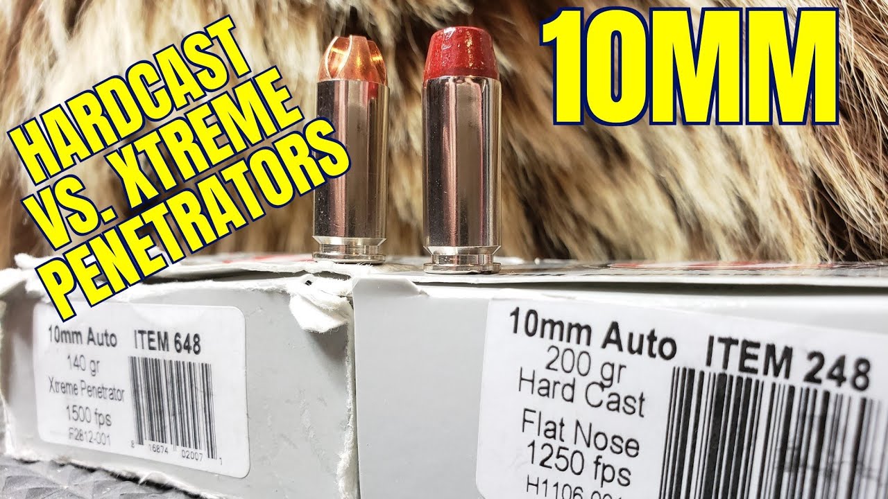 10-мм пули Underwood Hardcast против Xtreme Penetrators для медведей