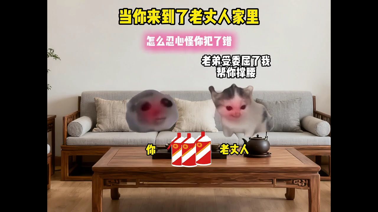 当你来到了老丈人家里喝酒唱歌？！！！ #猫meme #猫meme小剧场 #猫meme剧场 #内容过于真实  #搞笑