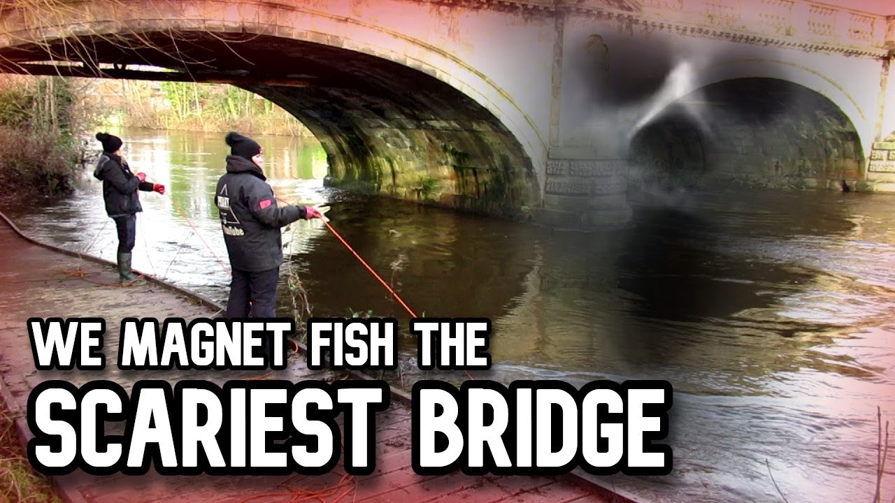 Most SCARIEST Bridge EVER (Creepy Find Magnet Fishing)