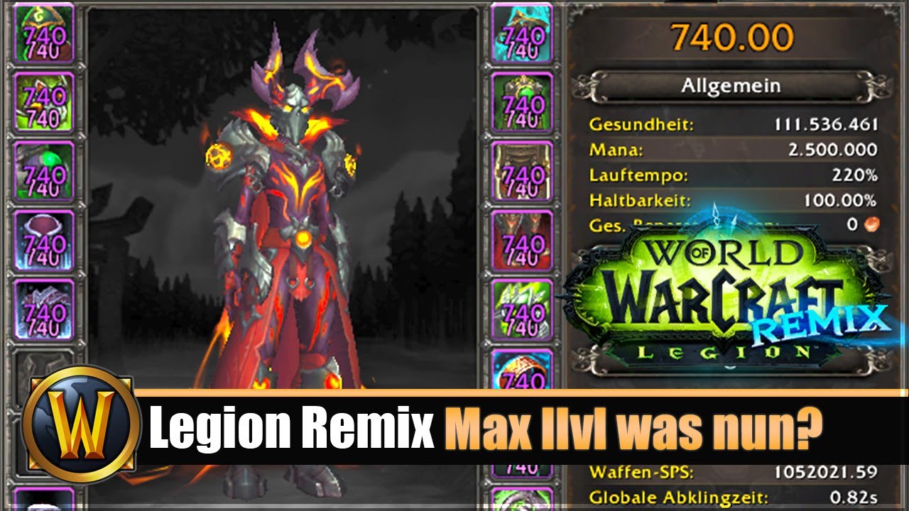Legion Remix: Max Ilvl was nun? BIS Gear, Traids und Macht Farm