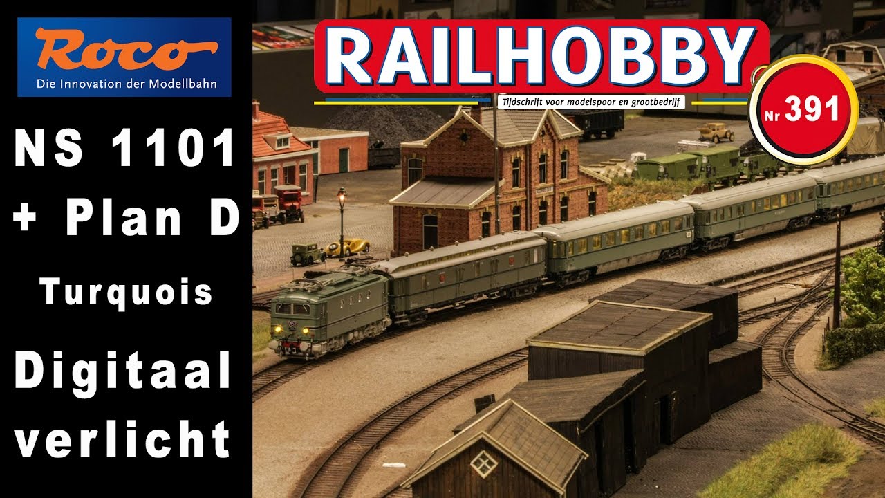 Roco NS 1101 & NS Plan D digitaal verlicht. Railhobby 391.