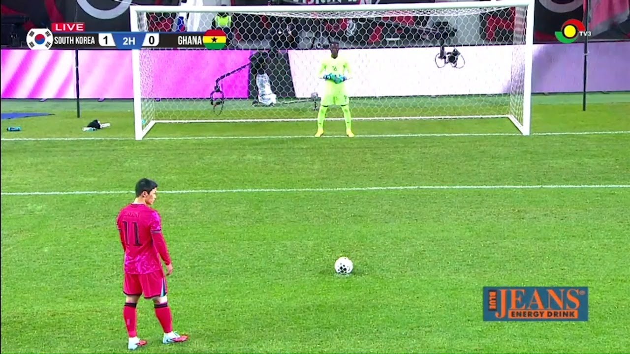 Hearts of Oak goalkeeper Benjamin Asare with a penalty save in Ghana's defeat to South Korea