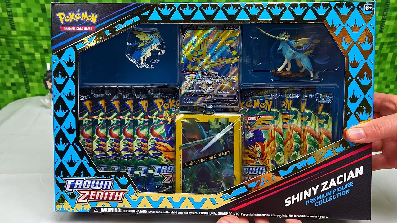 Opening Pokemon Crown Zenith Premium Figure Collection | Shiny Zacian | Pokemon Cards and Chill