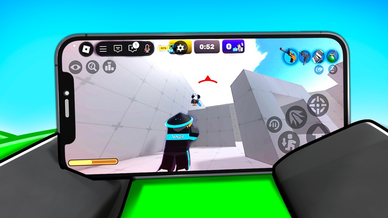 Я впервые попробовал МОБИЛЬНОЕ УСТРОЙСТВО в Roblox Rivals.