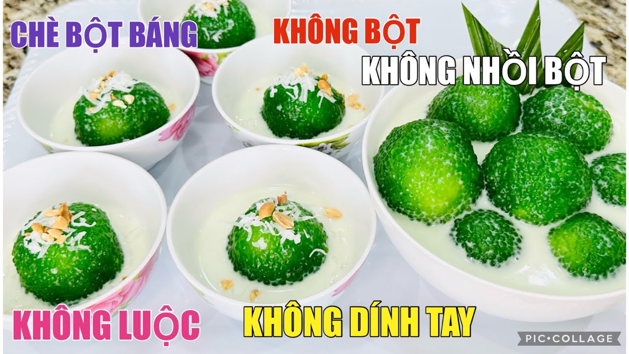 Chè Bột Báng Không DÙNG BỘT NĂNG Không NHỒI BỘT Không LUỘC Không Dính Tay mà làm ra viên chè dẻo dai