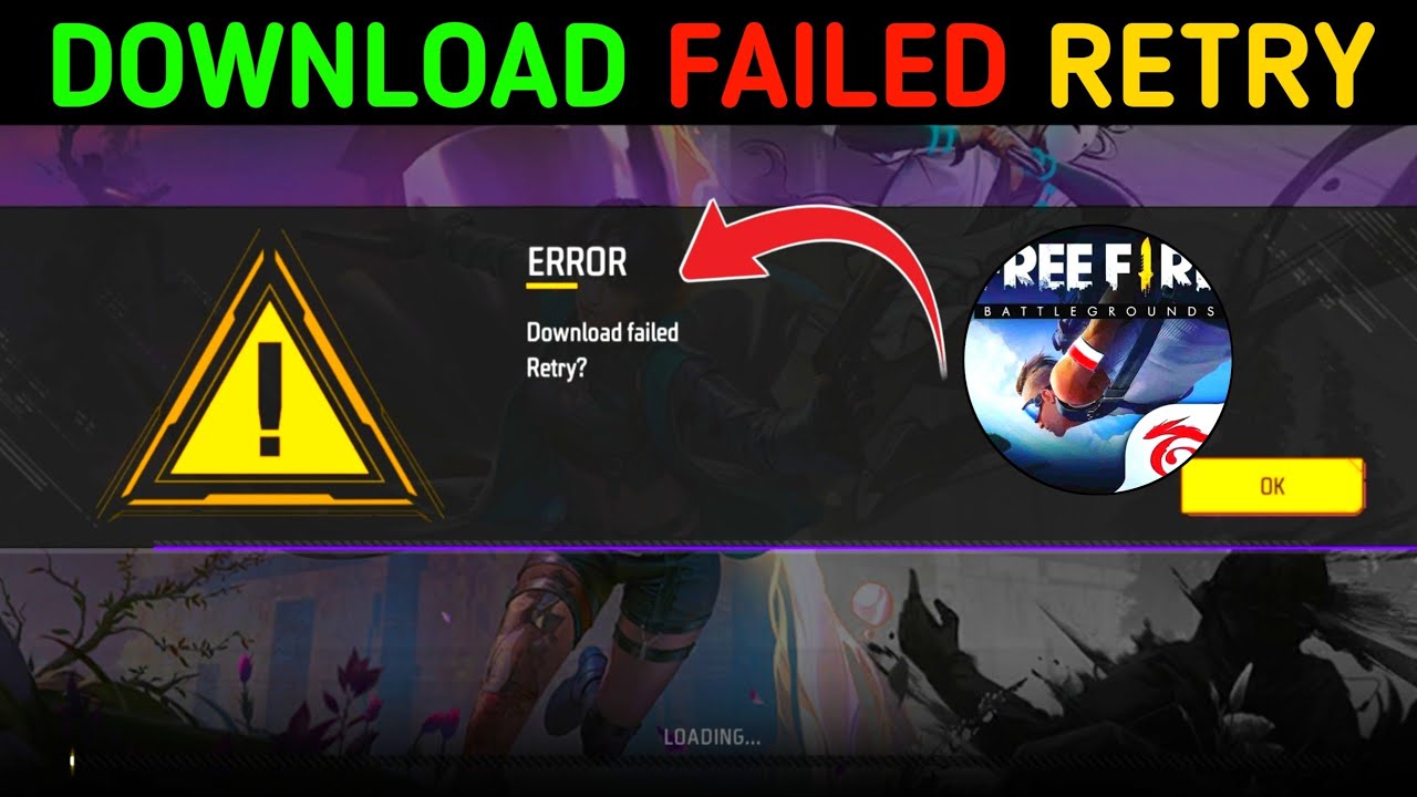 Free Fire Max Error Download Failed Retry Problem | Free Fire Download Failed Retry Problem