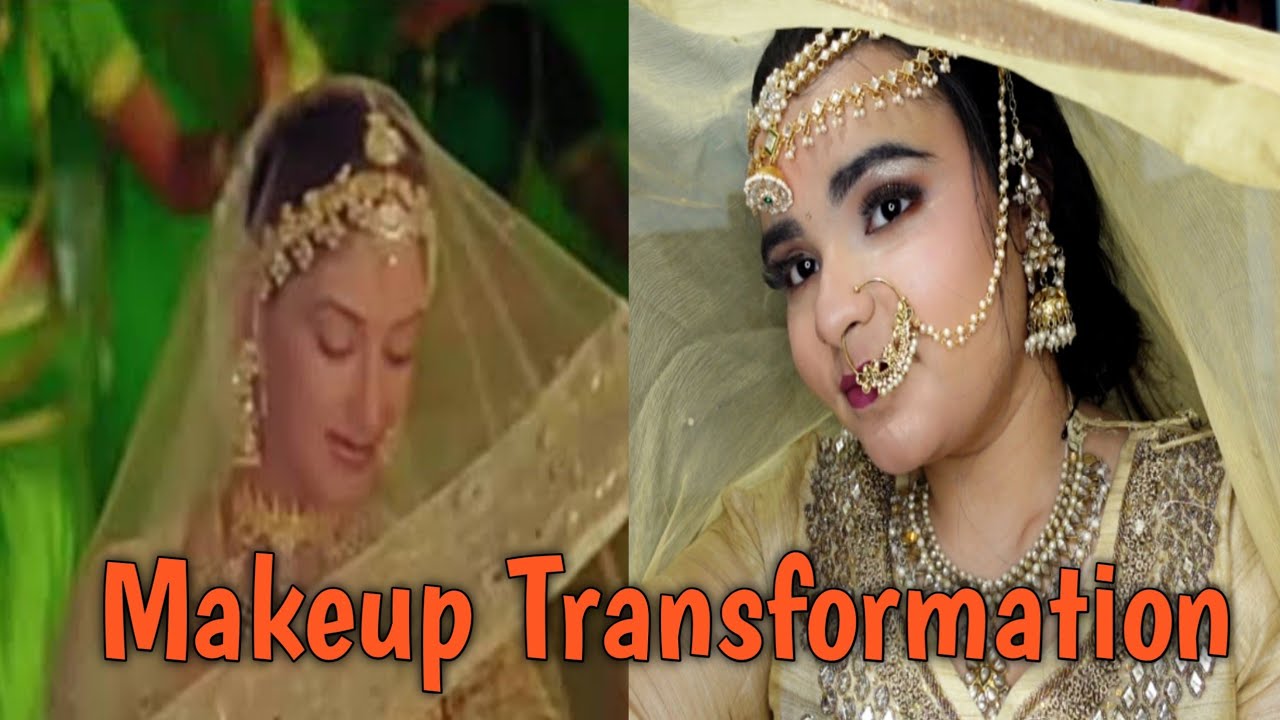 Makeup Transformation from Hum sath sath hai| Steps by Steps makeup for Beginners|