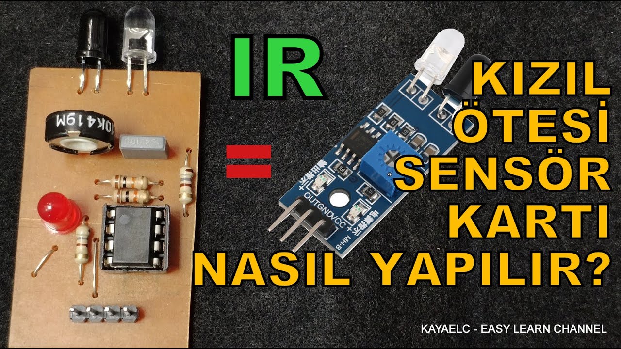 KIZIL ÖTESİ SENSÖR TASARIMI ve YAPIMI - Arduino ir Shield Yakınlık - Yaklaşım - ir Engel Algılama
