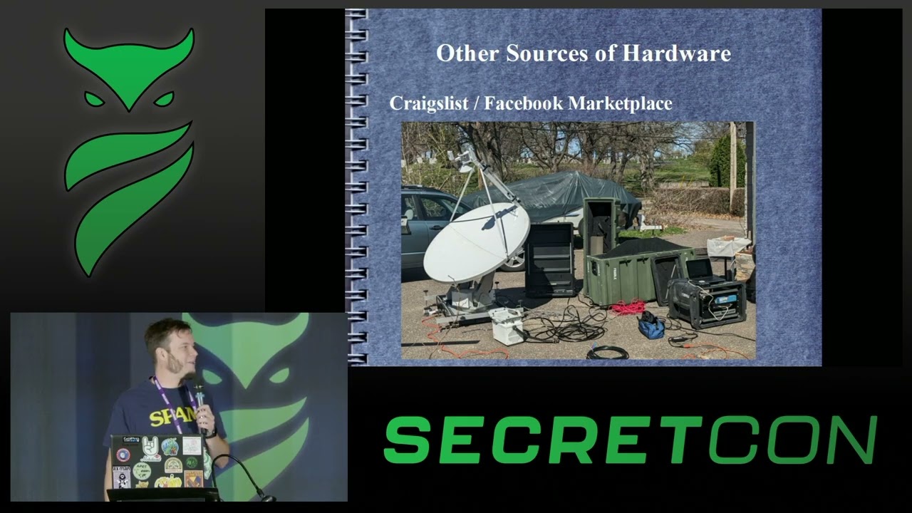 KEYNOTE: Intercepting Satellite Data with Trash - Gabe Emerson - SecretCon 2025