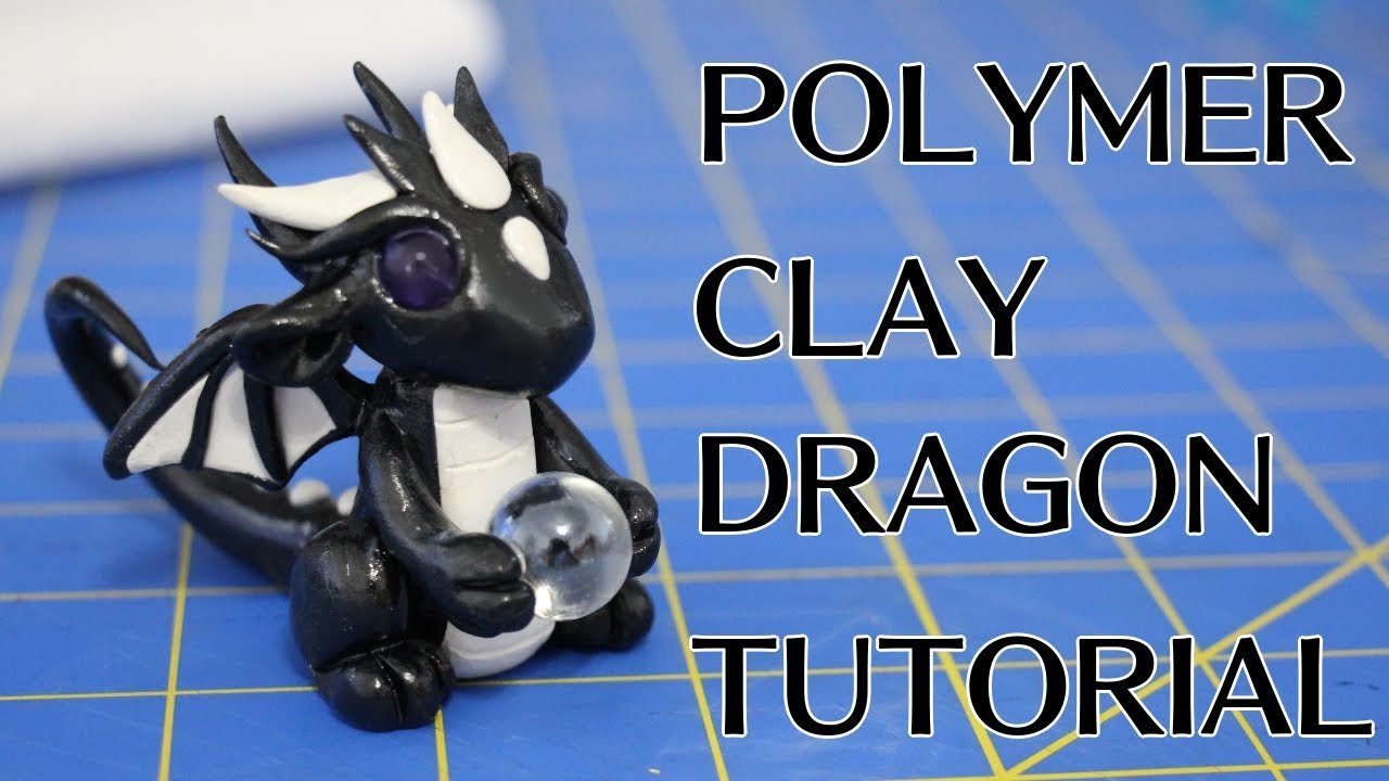 Polymer Clay Dragon Tutorial || Black Dragon
