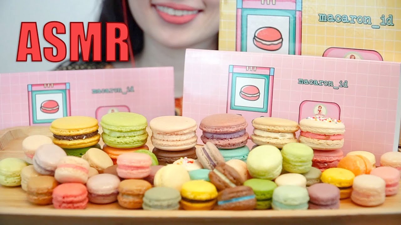 ASMR EATING SOUNDS MACARON PARTY! | NO TALKING | SHEFEBULOUSCIOUS ASMR INDONESIA