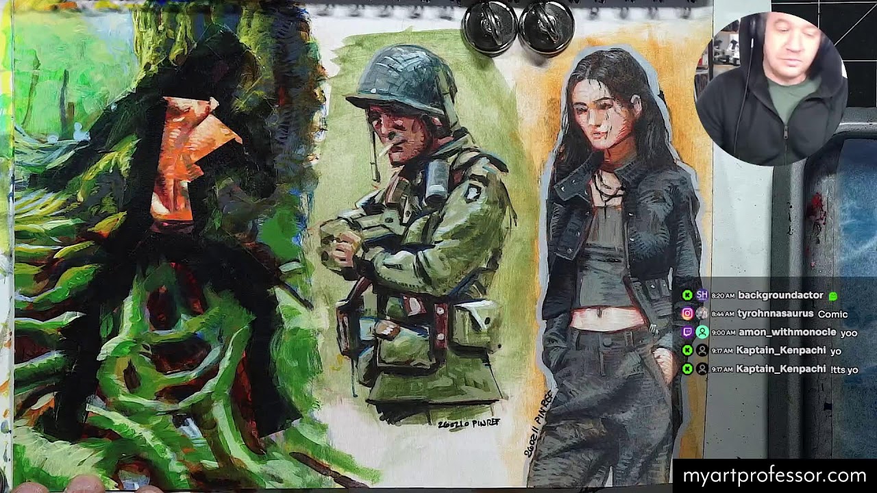 morrningStudy: acrylics