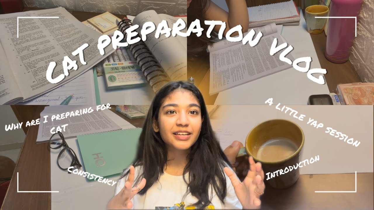 CAT Preparation Vlog ✏️📚 trying to be consistent 📖