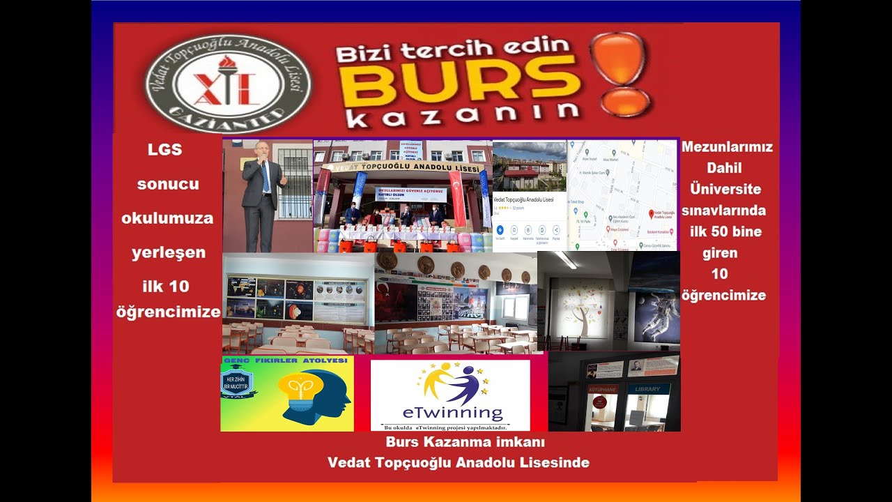 Vedat Topçuoğlu Anadolu Lisesini Tanıyalım